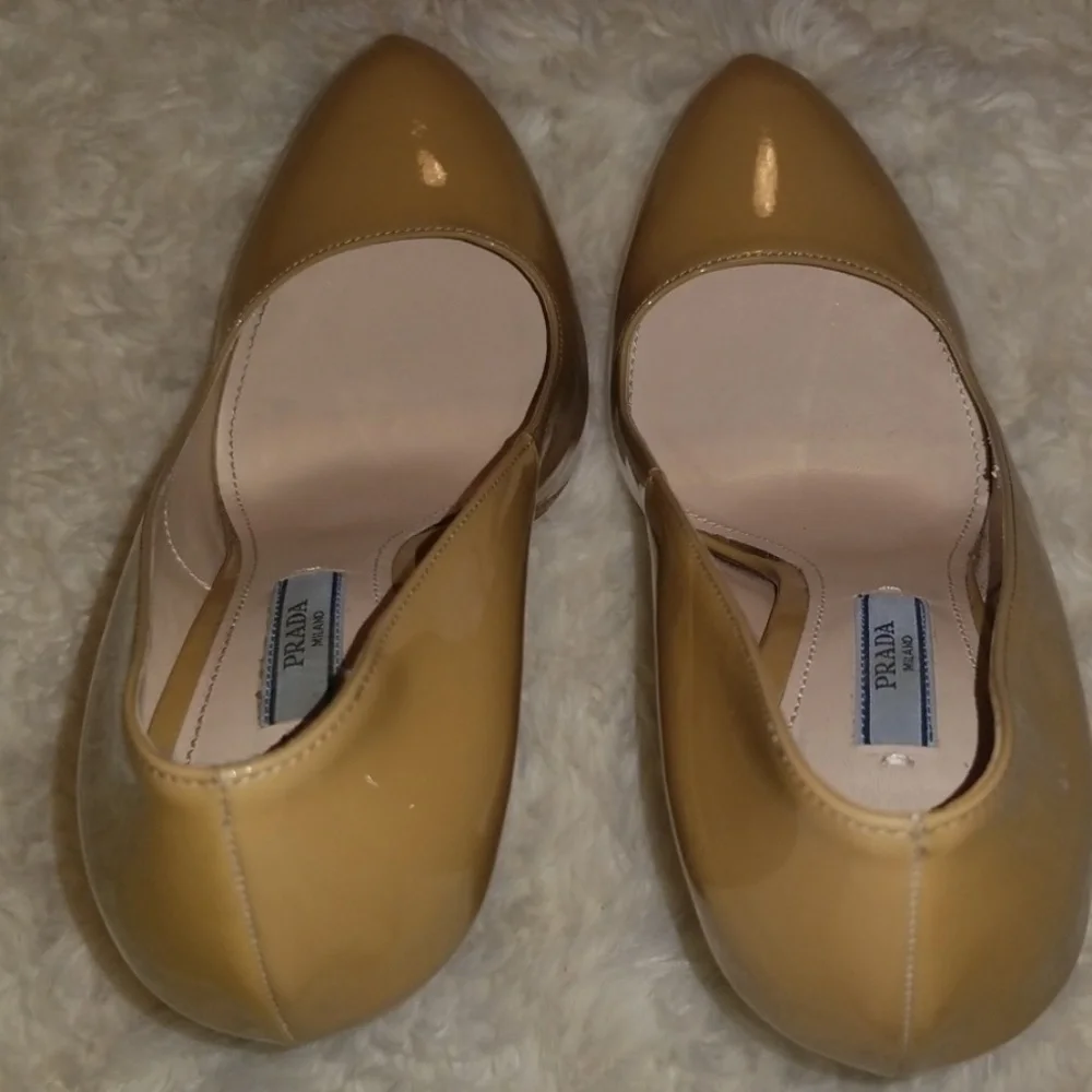 In box Prada Platform Sabbia nude heel - Picture 5 of 8